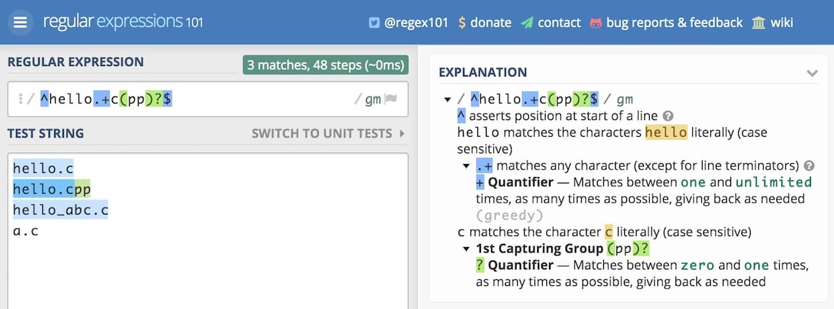 regex